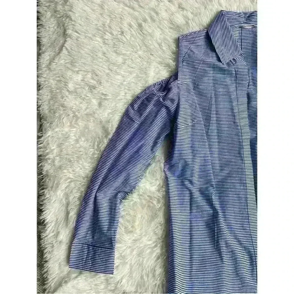 Soft Surroundings cold shoulder button down collared tunic.  Size M. - Picture 3 of 6